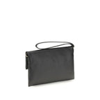 Fendi Black Lamb Ovis Aries Aries Clutch Bag