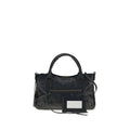 Balenciaga Black Lamb Ovis Aries Aries Shoulder Bag