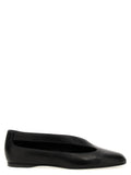Khaite Black Lamb Leather Ballet Flats