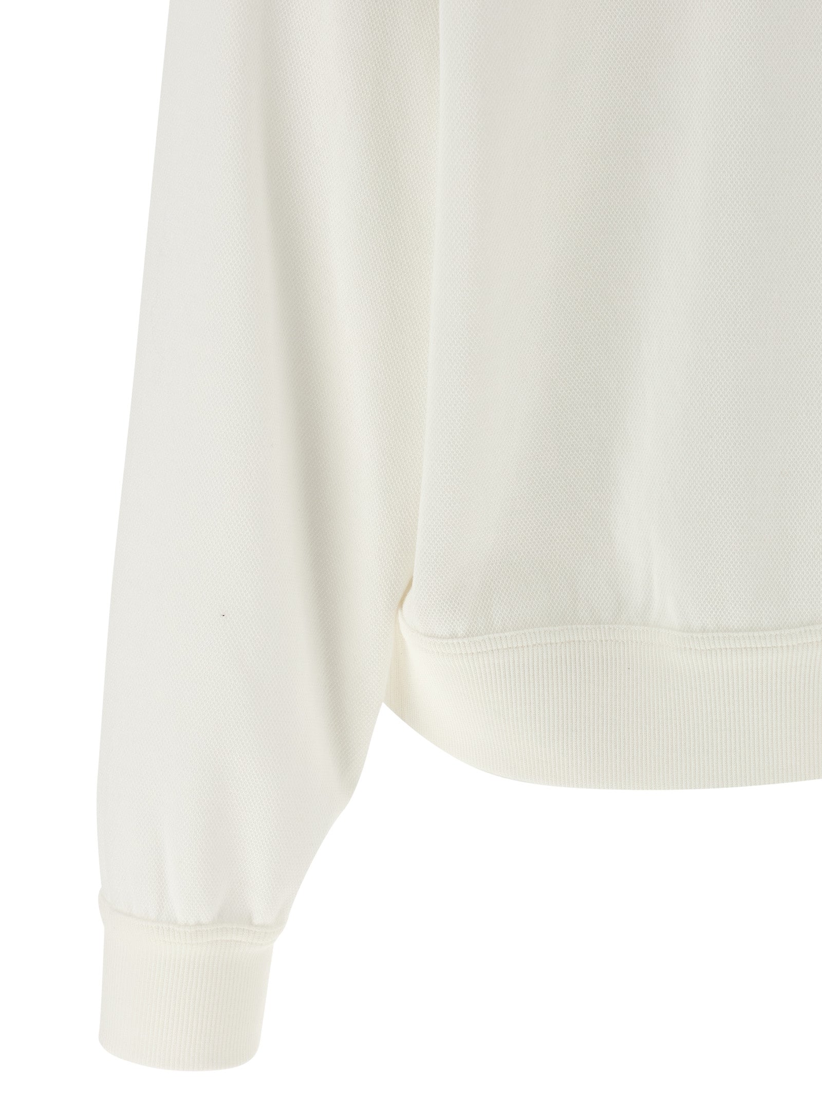 Brunello Cucinelli White Cotton Sweatshirt
