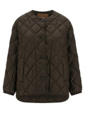 Max Mara Brown Polyamide Full-Length Jacket