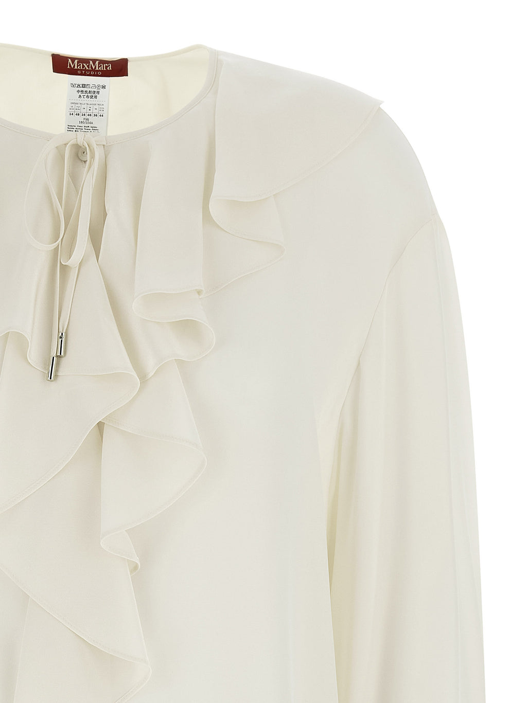 Max Mara White Silk Blouse
