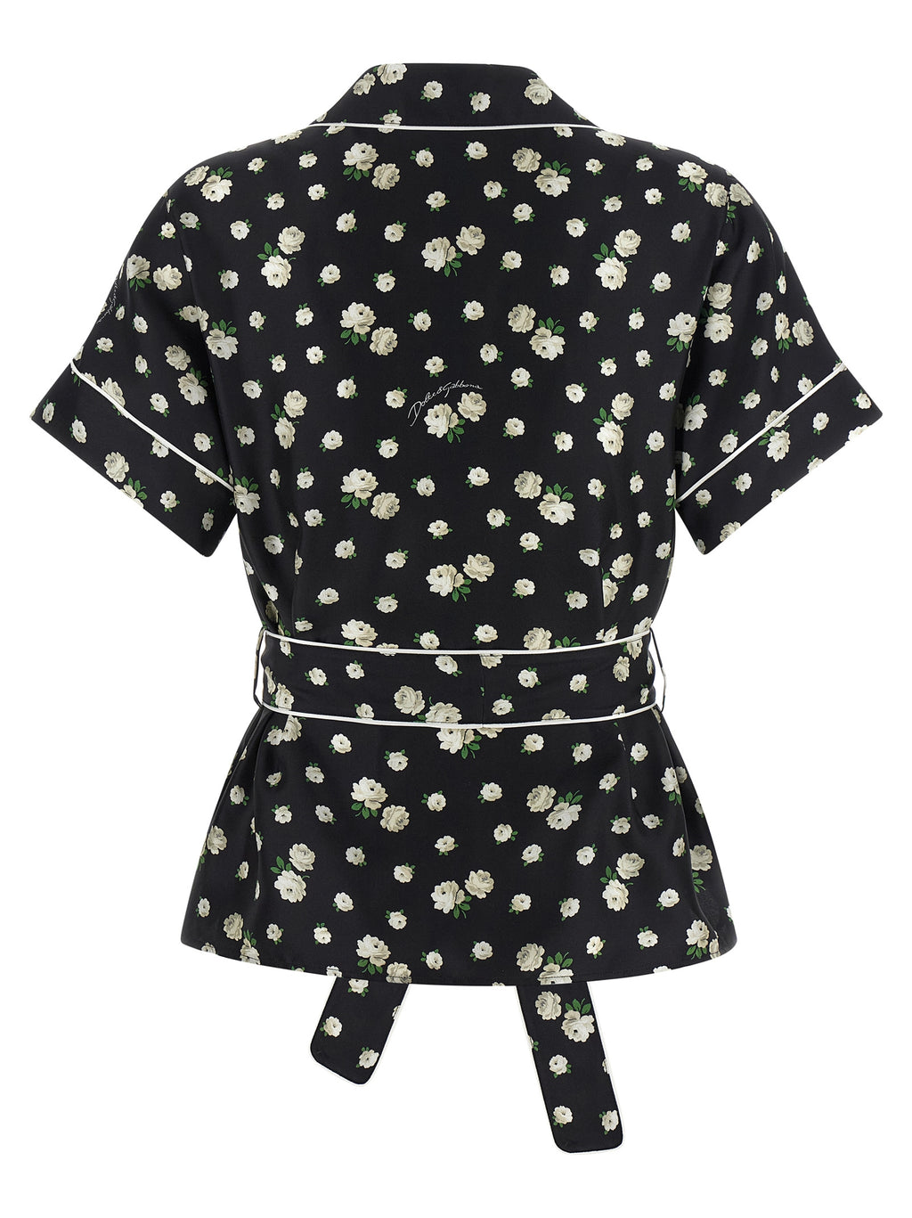 Dolce & Gabbana Black Silk Blouse