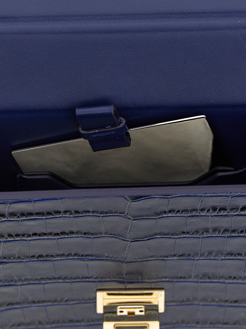 Tom Ford Blue Calfskin Clutch Bag