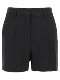 Max Mara Black Virgin Wool Bermuda Shorts