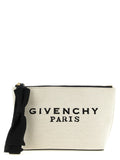 Givenchy Beige Cotton Clutch Bag