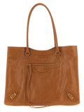 Balenciaga Brown Lamb Leather Shoulder Bag