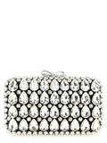 Self-Portrait Black Polyester Clutch Bag