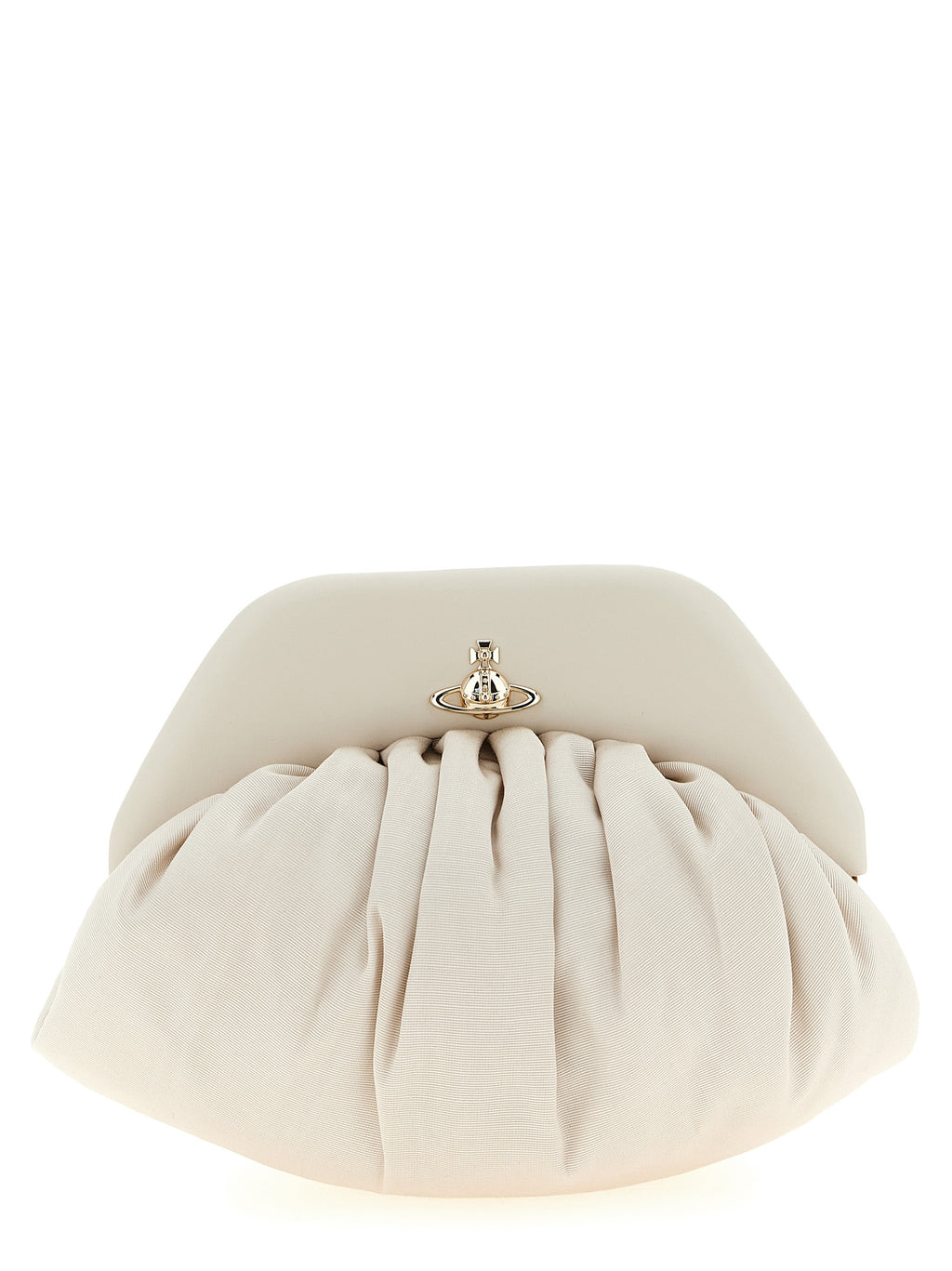 Vivienne Westwood Beige Viscose Clutch Bag