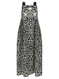 Max Mara Bicolor Cotton Long Dress