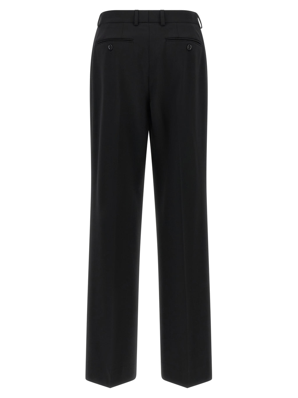 Dolce & Gabbana Black Virgin Wool Casual Pants