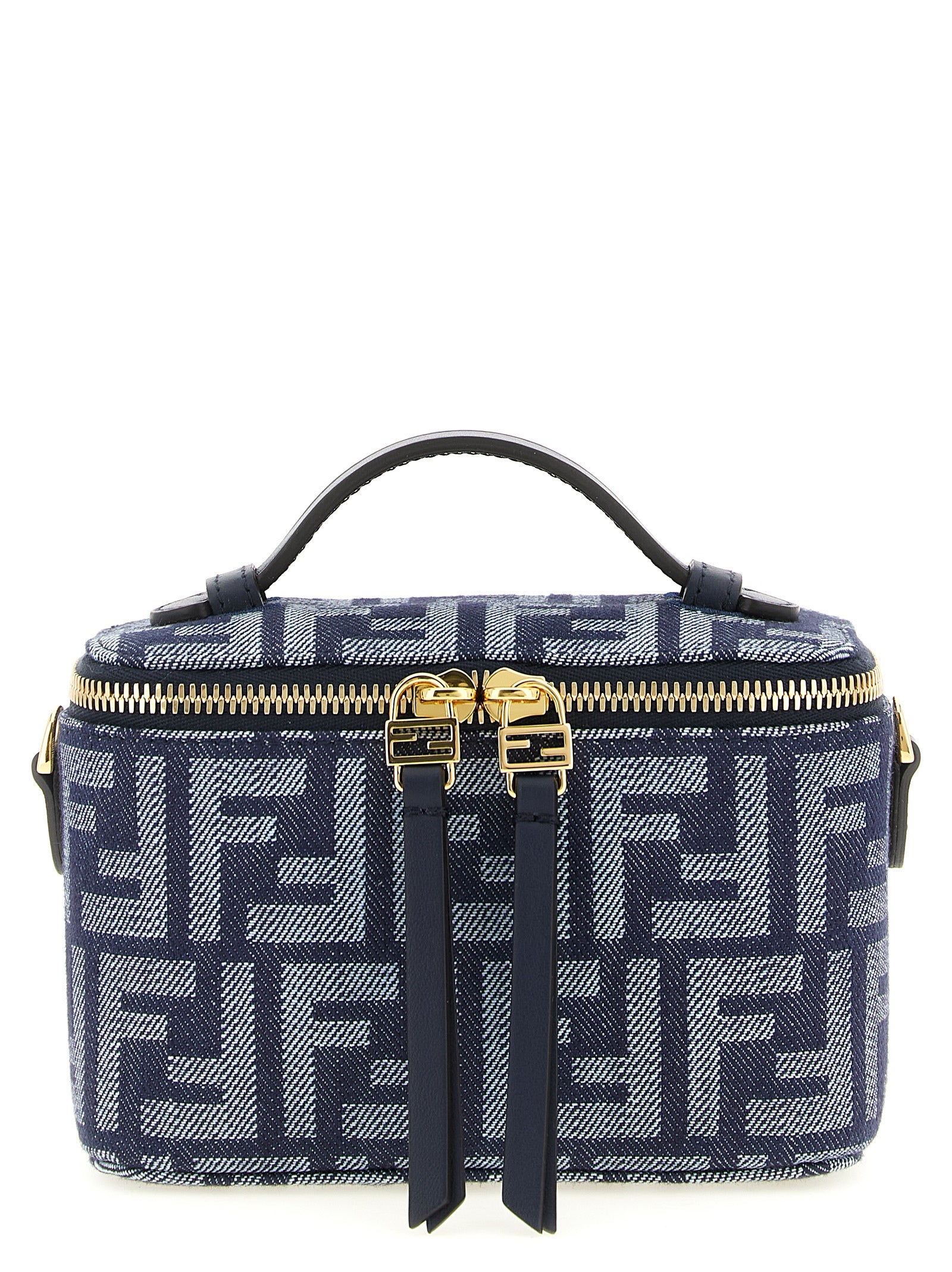 Fendi Blue Cotton Handbag