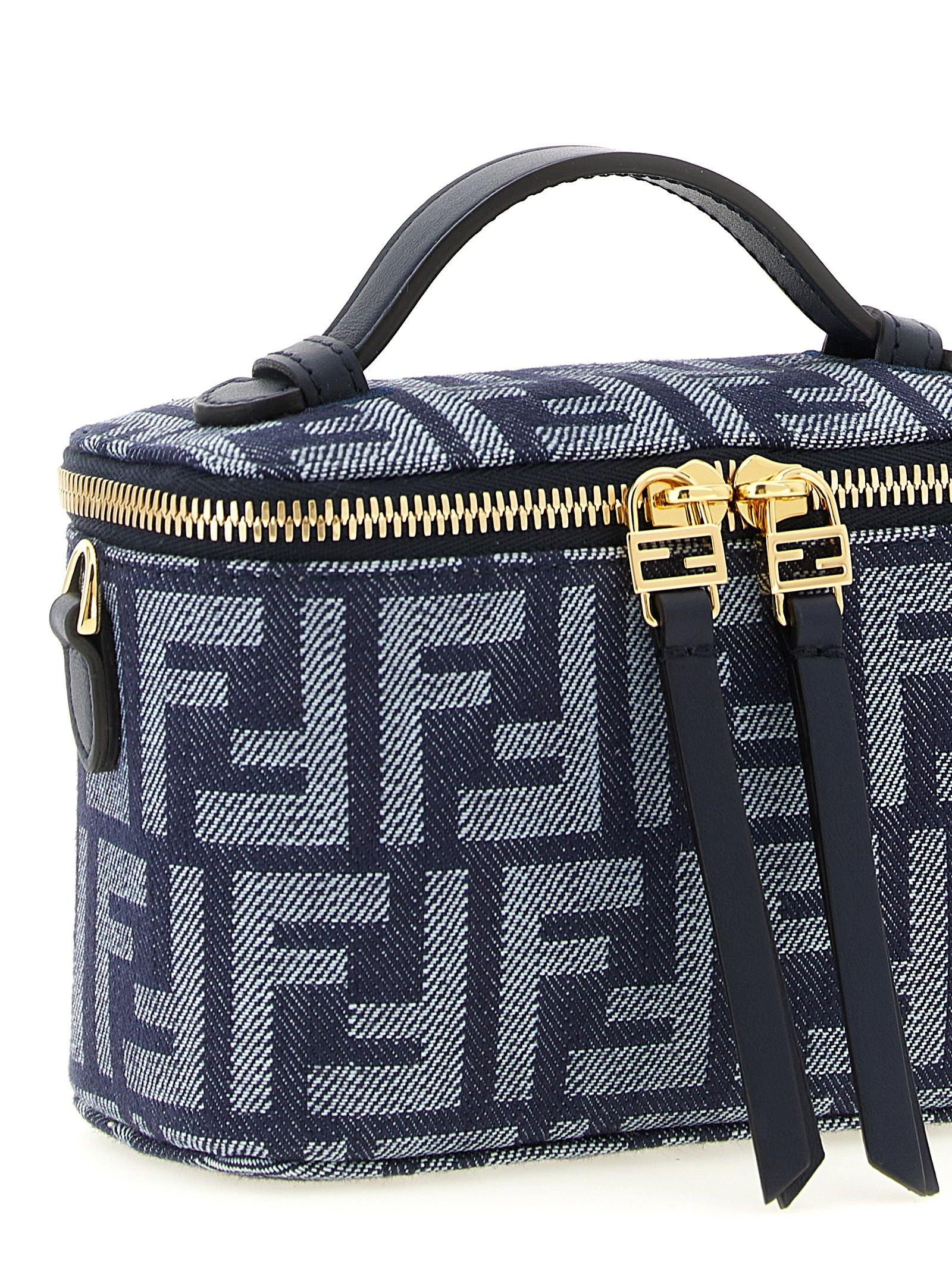 Fendi Blue Cotton Handbag