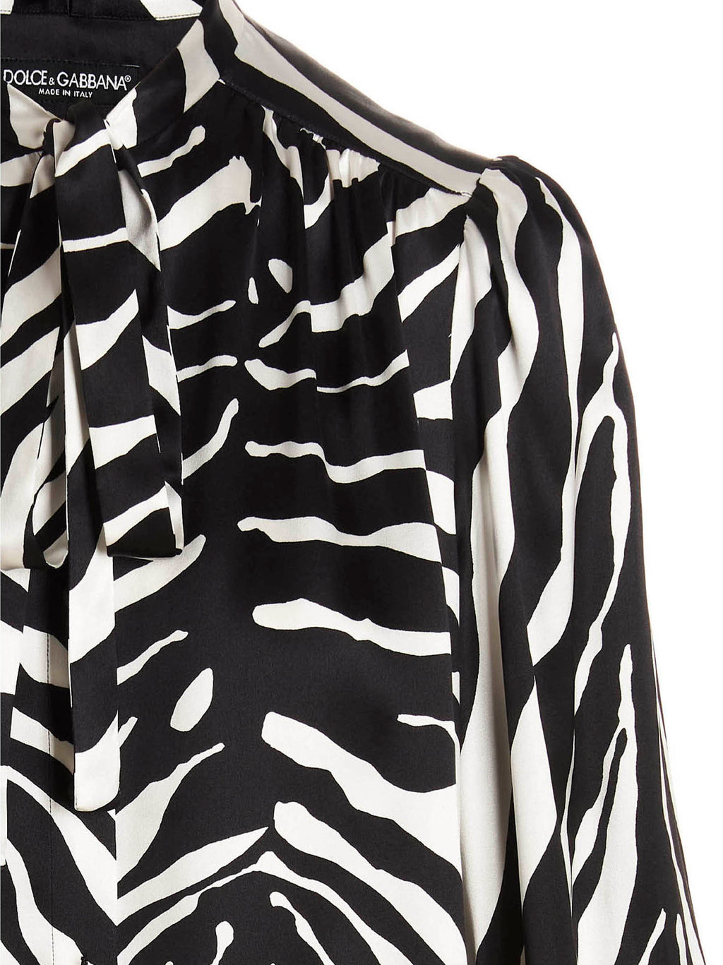 Dolce & Gabbana Bicolor Silk Blouse