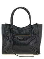 Balenciaga Black Lamb Leather Tote Bag