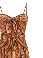 Zimmermann Multicolor Silk Midi Dress