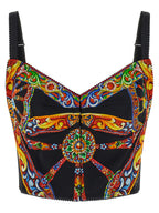 Dolce & Gabbana Multicolor Silk Tank Tops