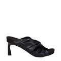 Stella McCartney Black Leather Stiletto Heel Sandals